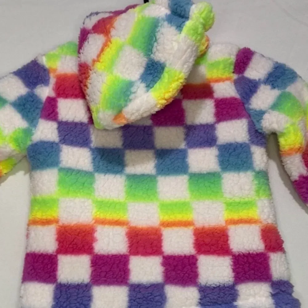 Baby girls Print Sherpa Hoodie